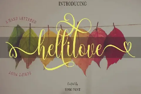 Hellilove Calligraphy font