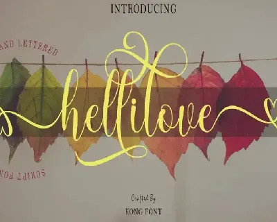 Hellilove Calligraphy font