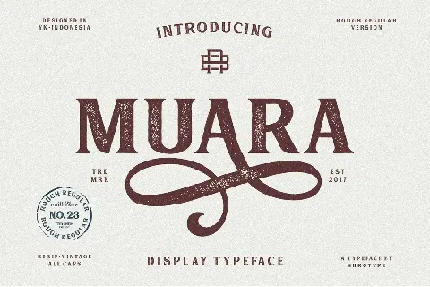 Muara Rough Typeface font