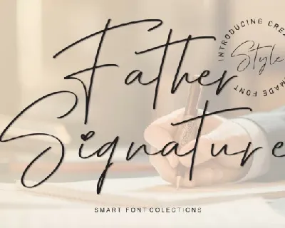 Father Signature Script font