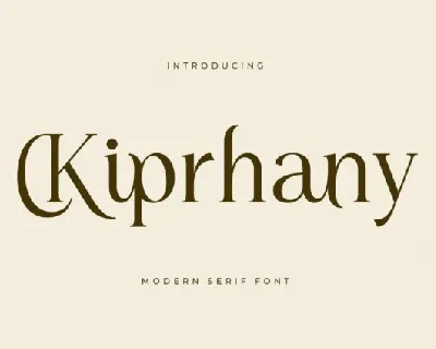 Kiprhany font