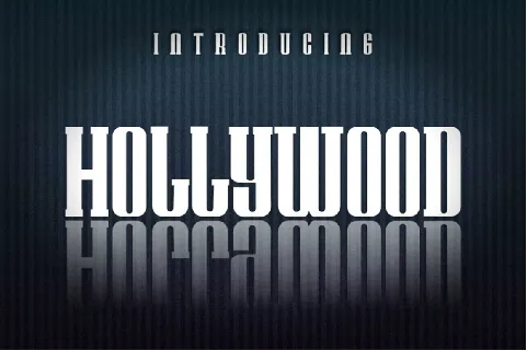 Hollywood font