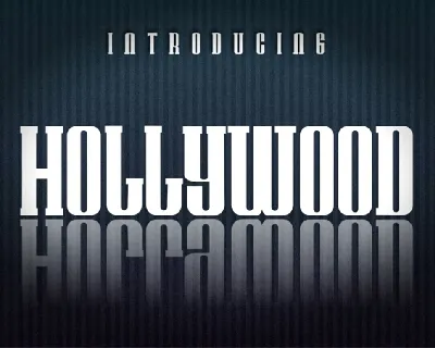 Hollywood font