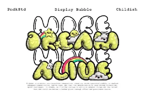 Bubbloony font