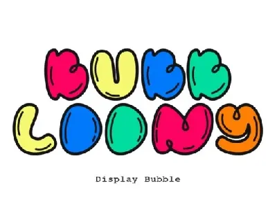 Bubbloony font