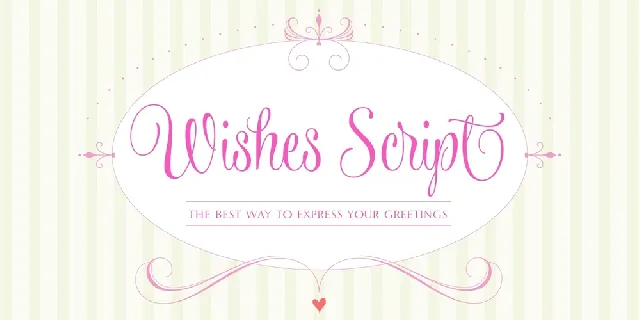 Wishes Script Family font