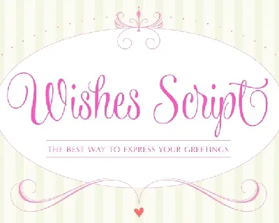 Wishes Script Family font