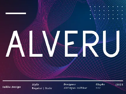 Alveru - Personal Use font