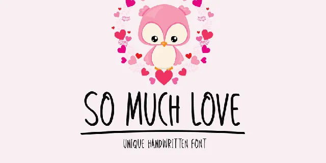 So Much Love font