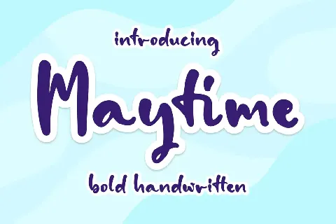 Maytime font