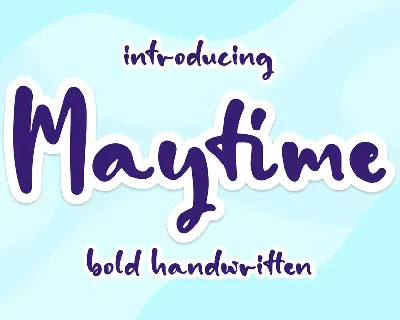 Maytime font