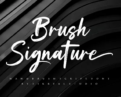Brush Signature font