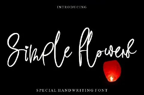 Simple Flowers font