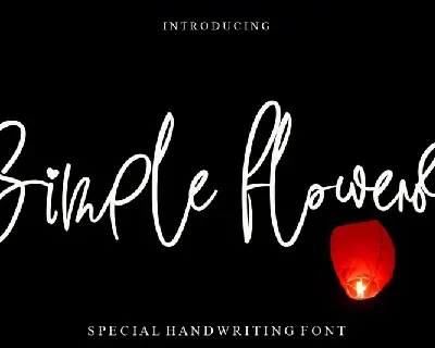 Simple Flowers font