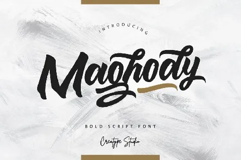 Maghody Bold Script font