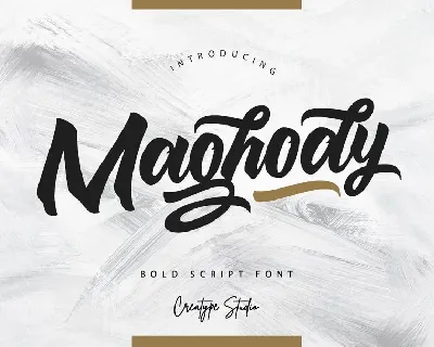 Maghody Bold Script font