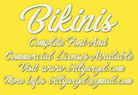 Bikinis font