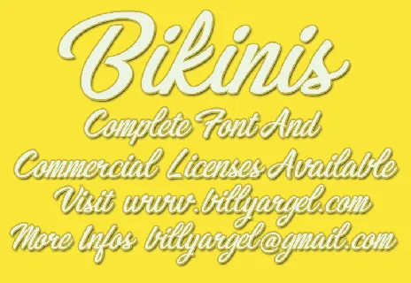 Bikinis font