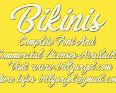 Bikinis font