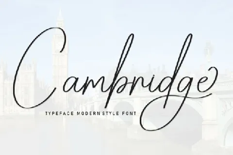 Cambridge Script Typeface font