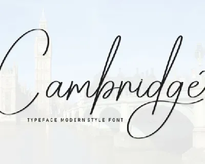 Cambridge Script Typeface font
