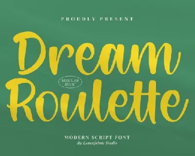 Dream Roulette font