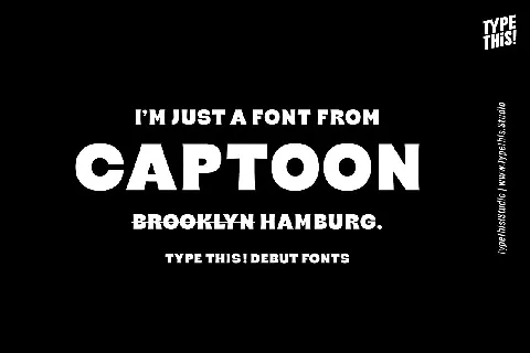 Captoon font
