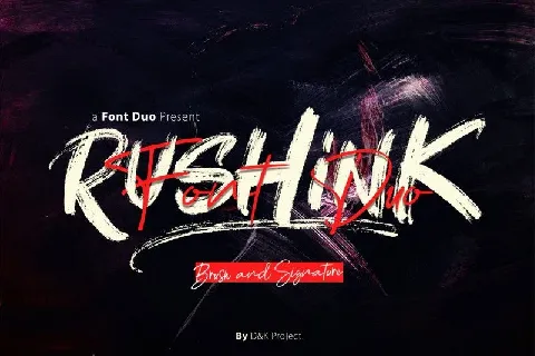 Rushink Brush font