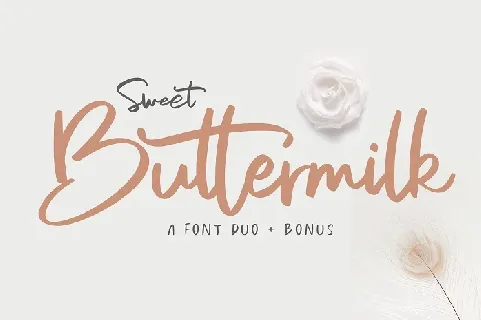 Sweet Buttermilk Duo font