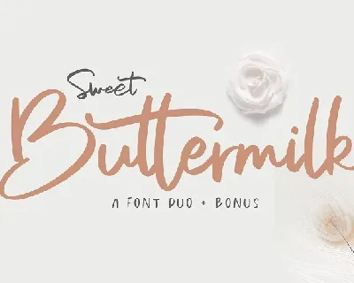 Sweet Buttermilk Duo font