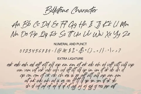 Billistone font