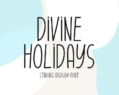 Divine Holidays font