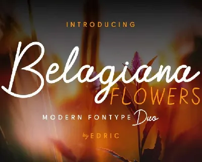 Belagiana Flowers Script font