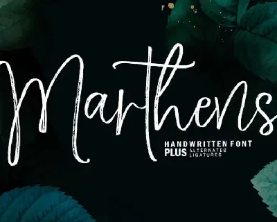 Marthens Script font