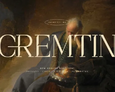 Cremtin font