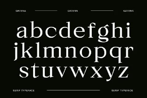 Gatena font