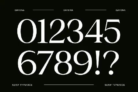 Gatena font