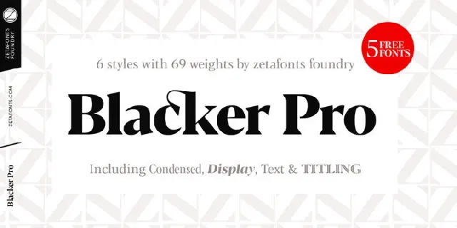 Blacker Pro Family font