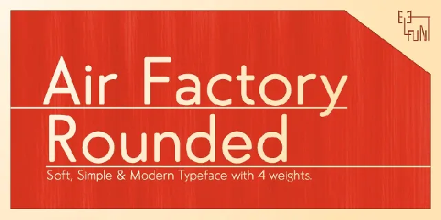 Air Factory Rounded font