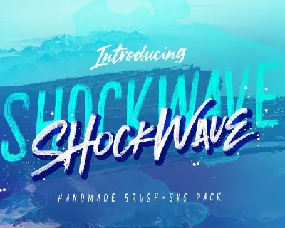 Shockwave Brush font
