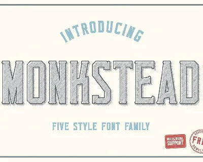 Monkstead font