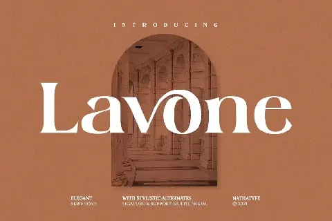 Lavone font