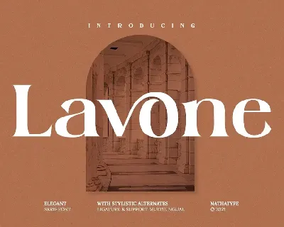 Lavone font