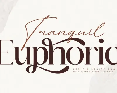 Tranquil Euphoric Duo font