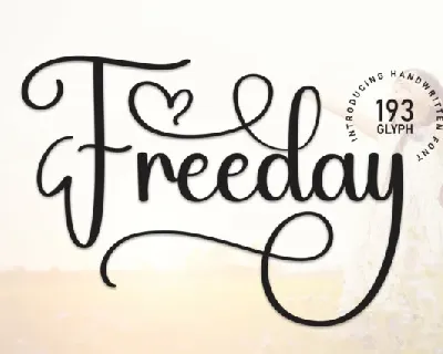 Freeday Calligraphy font