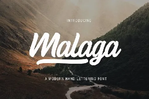 Malaga Script font