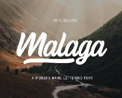 Malaga Script font