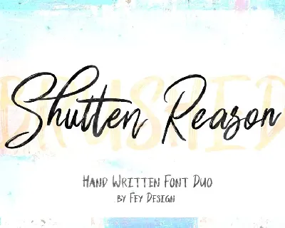 Shutten Reason Duo font