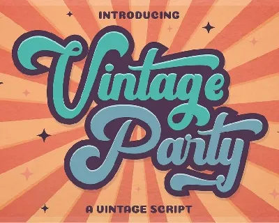 Vintage Party font