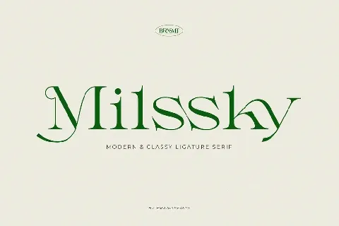 Milssky font